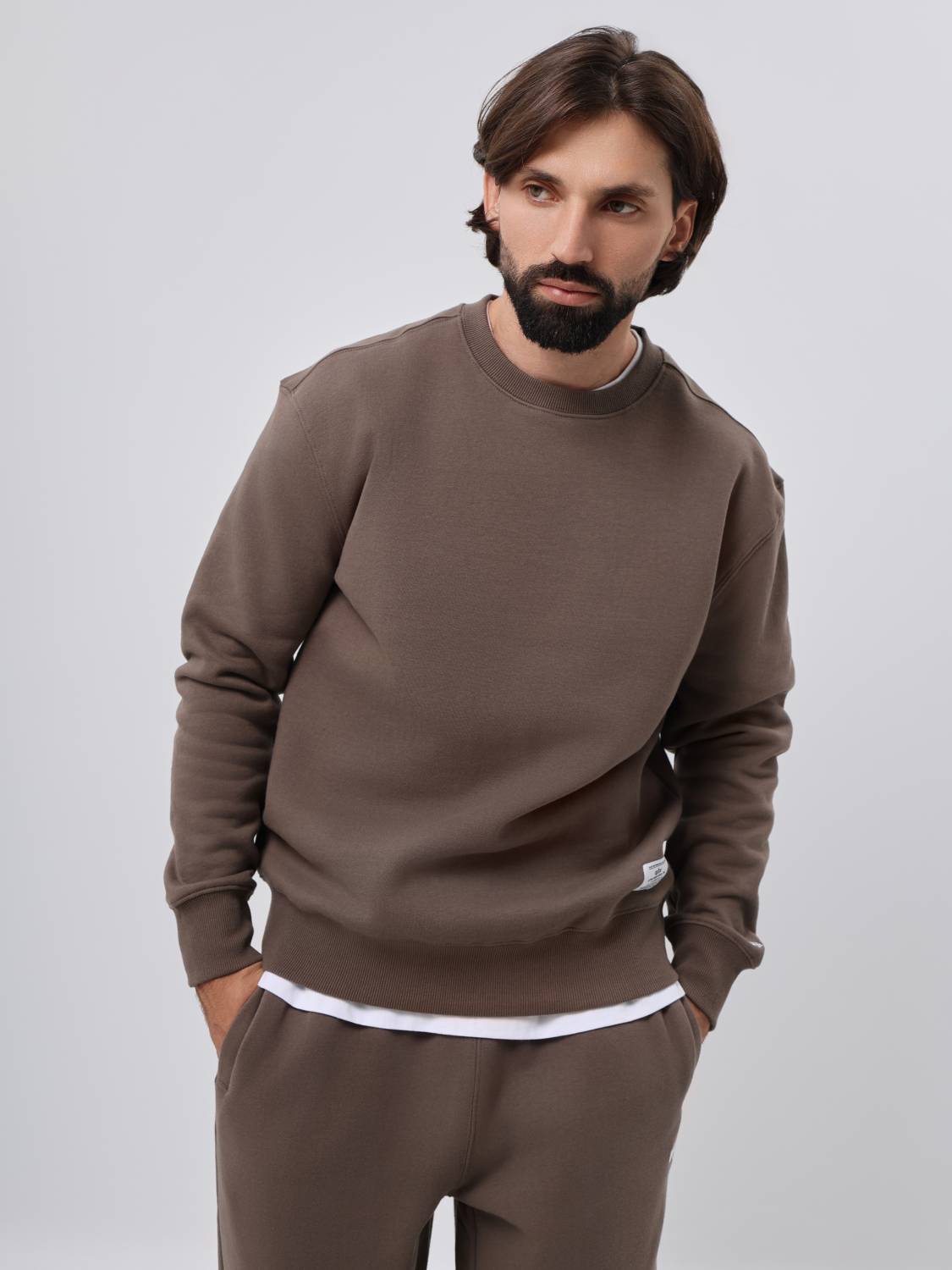 Свитшот / Толстовка "Essential Crewneck" (Coyote Brown) Alpha Industries