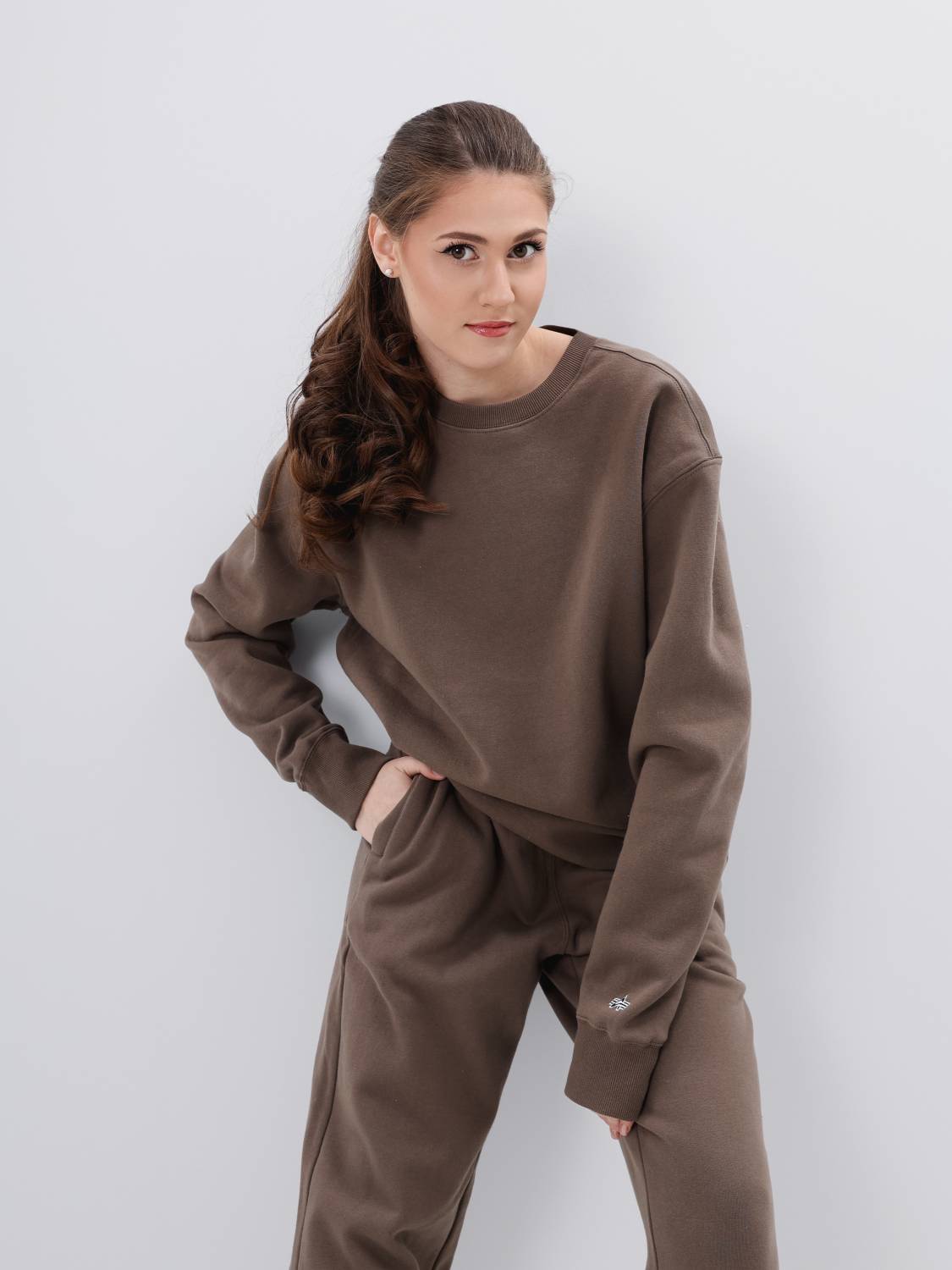 Свитшот / Толстовка "Essential Crewneck" (Coyote Brown) Alpha Industries