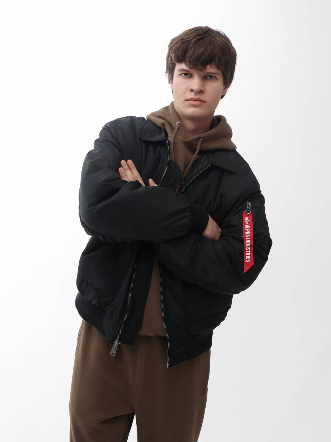 Куртка / Бомбер утепленный мужской ''CWU 45/P Oxford'' (Black) Alpha Industries Куртка / Бомбер утепленный мужской ''CWU 45/P Oxford'' (Black) Alpha Industries