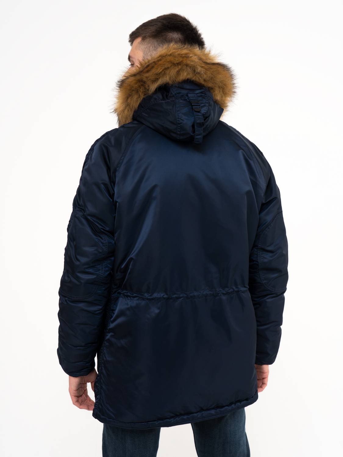 Куртка / Парка теплая мужская "Slim Fit N-3B" (Replica Blue) Alpha Industries 