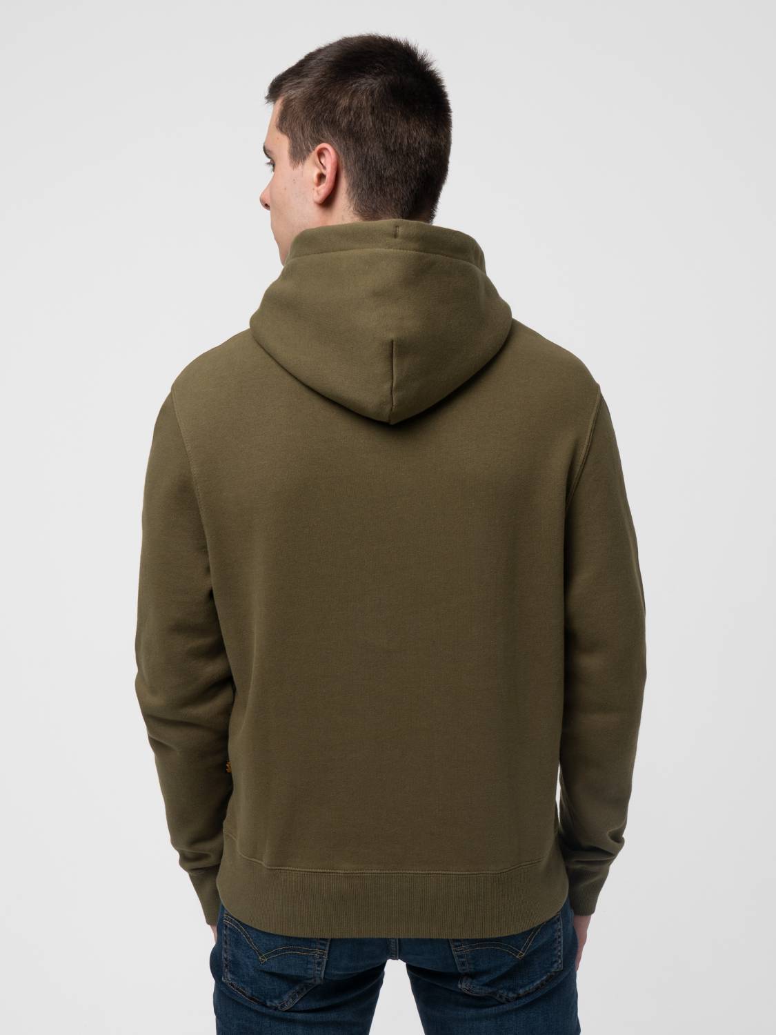 Худи / Толстовка "Alpha Property" (Olive) Alpha Industries
