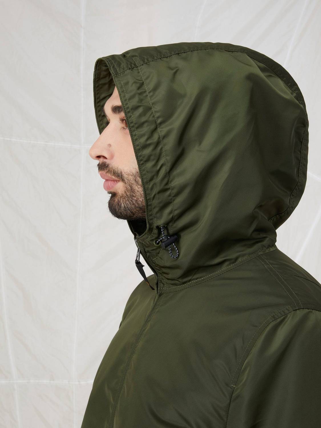 Куртка / Ветровка / Бомбер мужской "L-2B Hooded Gen II" (Olive Green) Alpha Industries