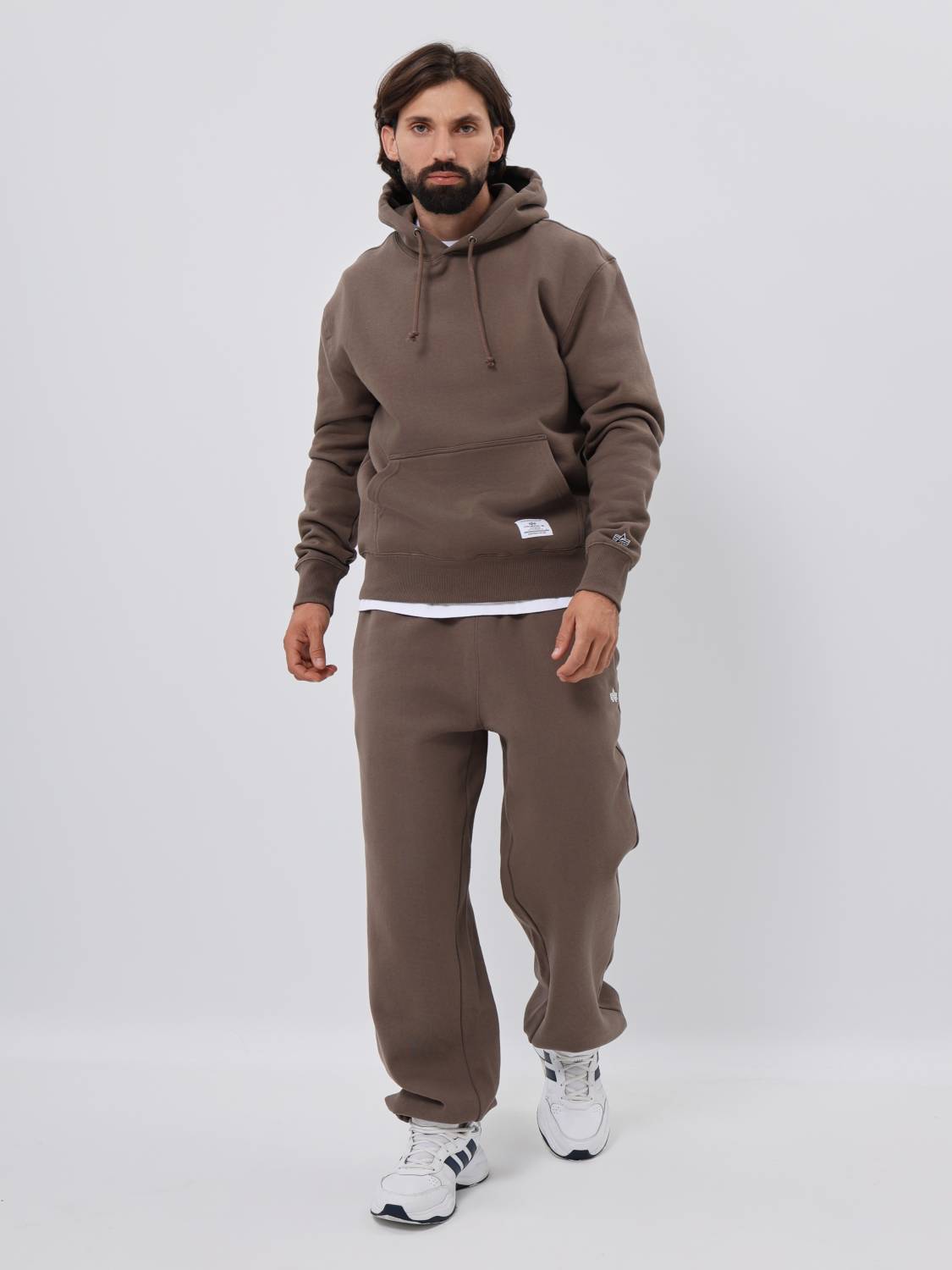 Худи / Толстовка "Essential Hoodie" (Coyote Brown) Alpha Industries
