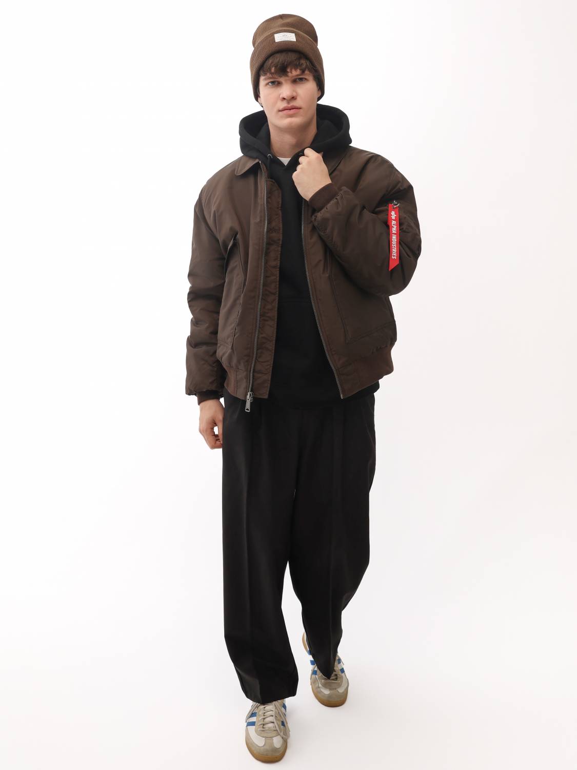 Куртка / Бомбер утепленный мужской ''CWU 45/P Oxford'' (Hickory) Alpha Industries Куртка / Бомбер утепленный мужской ''CWU 45/P Oxford'' (Hickory) Alpha Industries