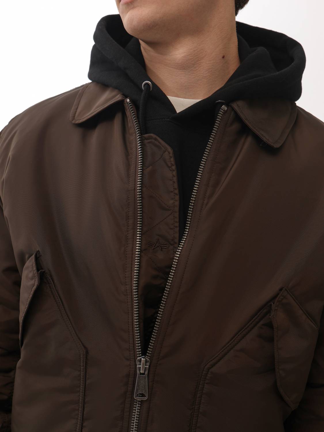 Куртка / Бомбер утепленный мужской ''CWU 45/P Oxford'' (Hickory) Alpha Industries Куртка / Бомбер утепленный мужской ''CWU 45/P Oxford'' (Hickory) Alpha Industries