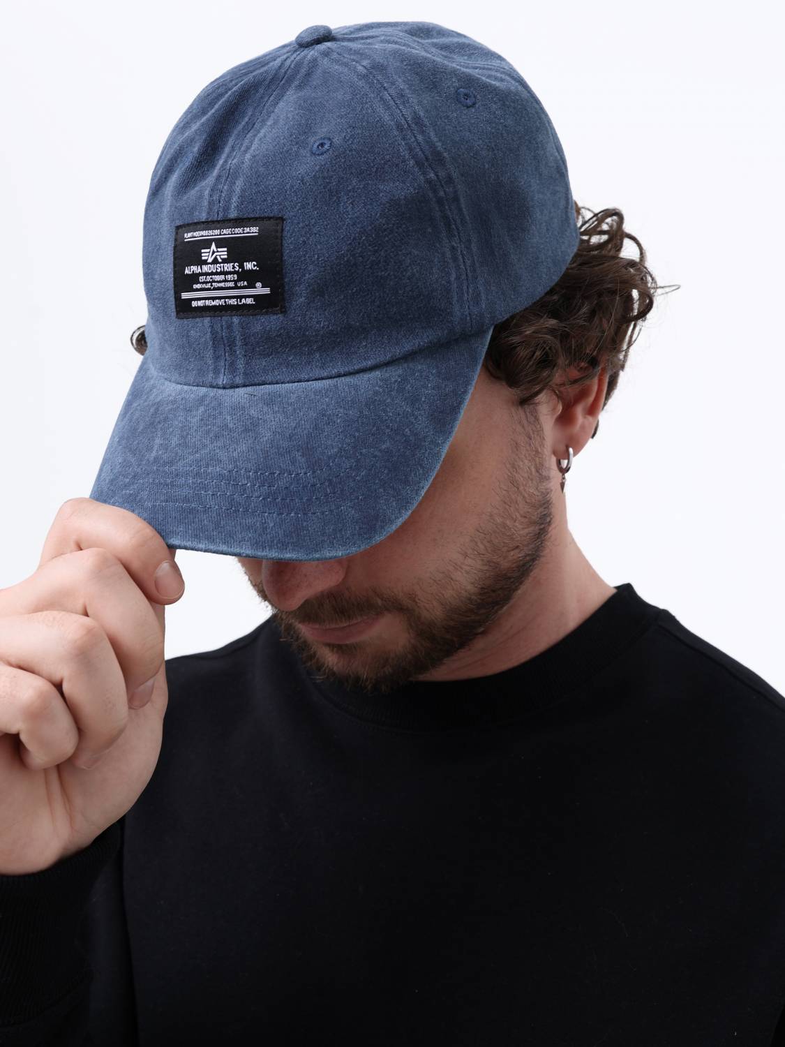 Кепка / Бейсболка ''Battlewash Cap'' (Replica Blue) Alpha Industries