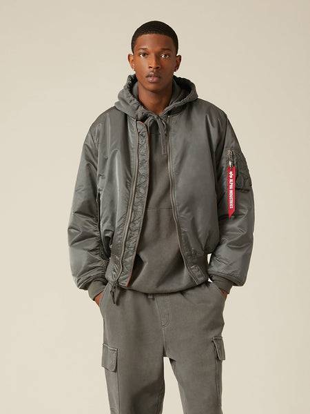 Куртка / Бомбер утепленный мужской ''MA-1'' (Gun Metal) Alpha Industries