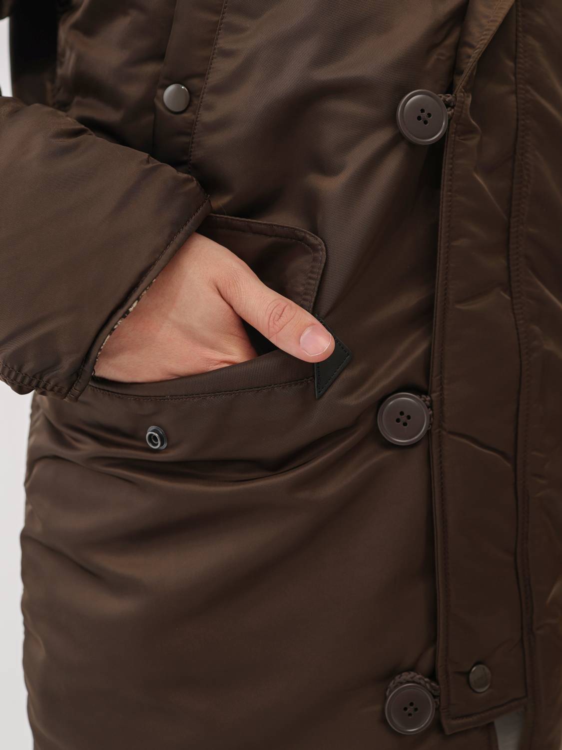 Куртка / Парка теплая мужская "N-3B Regular Fit" (Hickory) Alpha Industries Куртка / Парка теплая мужская "N-3B Regular Fit" (Hickory) Alpha Industries