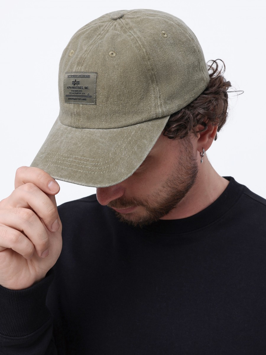 Кепка / Бейсболка ''Battlewash Cap'' (Olive) Alpha Industries