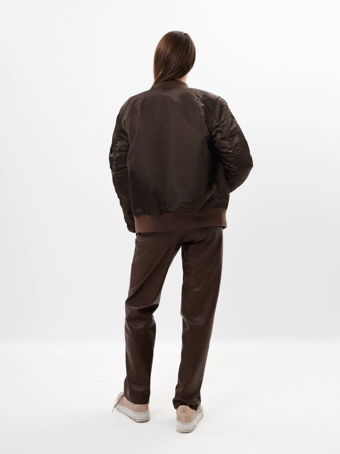 Куртка / Бомбер утепленный женский ''MA-1 W'' (Chocolate) Alpha Industries
