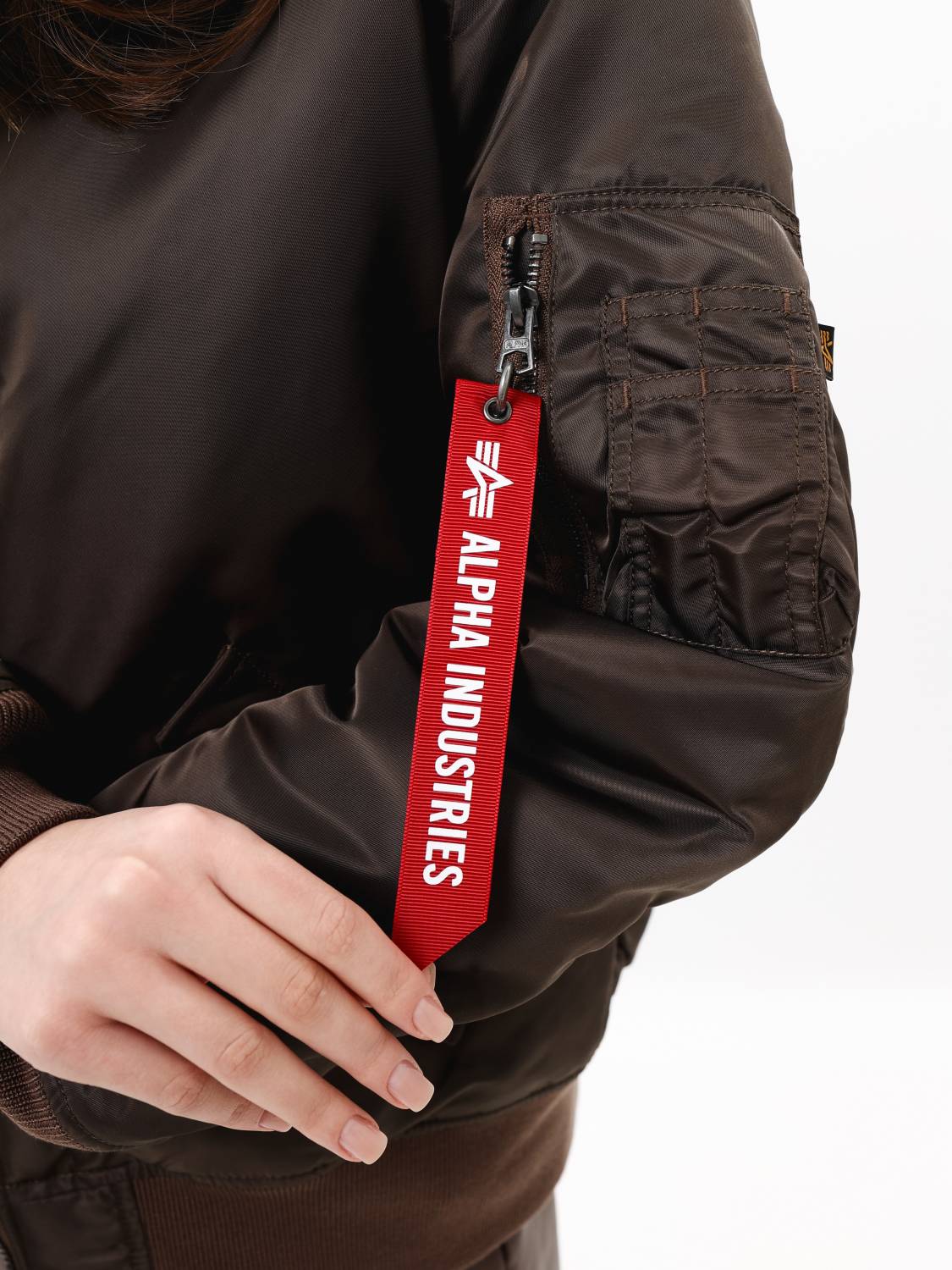 Куртка / Бомбер утепленный женский ''MA-1 W'' (Chocolate) Alpha Industries