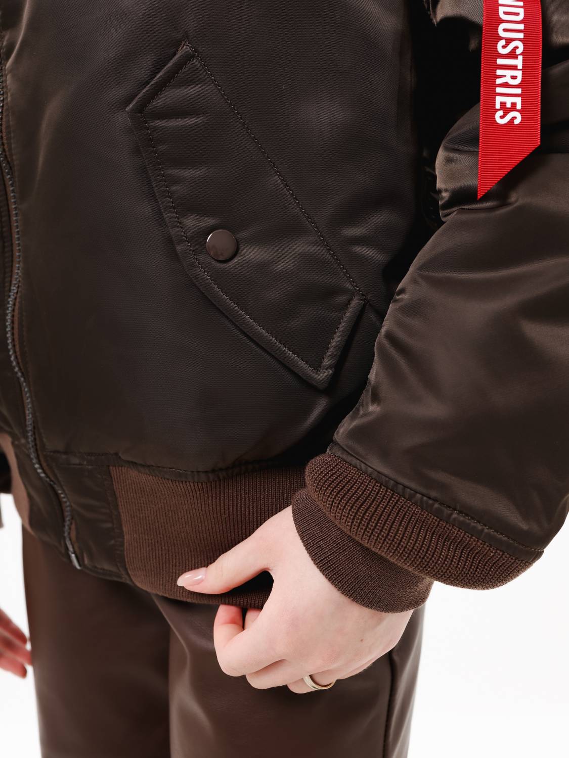 Куртка / Бомбер утепленный женский ''MA-1 W'' (Chocolate) Alpha Industries
