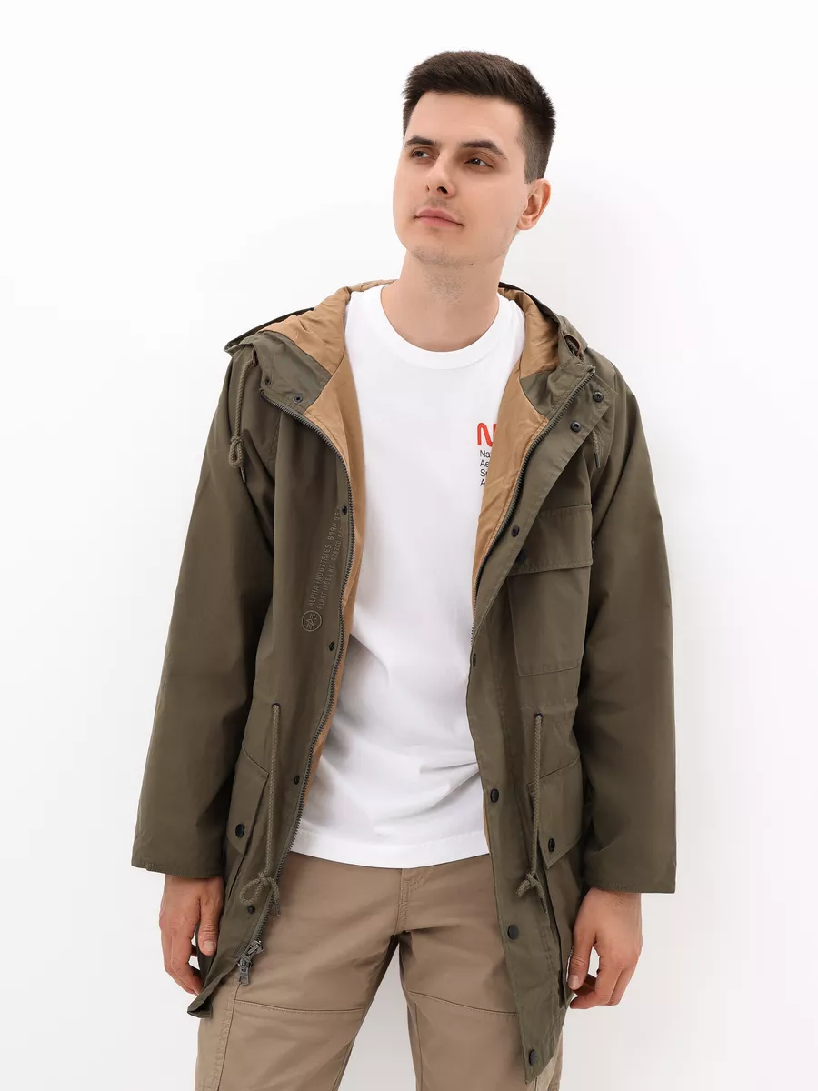 Куртка / Ветровка мужская "M-65 MOD Hooded" (Olive Green) Alpha Industries Куртка / Ветровка мужская "M-65 MOD Hooded" (Olive Green) Alpha Industries
