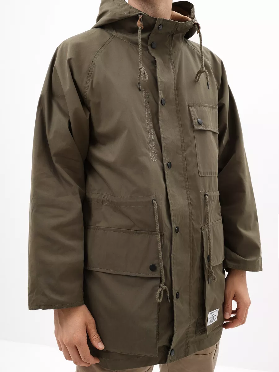 Куртка / Ветровка мужская "M-65 MOD Hooded" (Olive Green) Alpha Industries Куртка / Ветровка мужская "M-65 MOD Hooded" (Olive Green) Alpha Industries