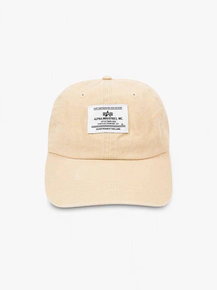Кепка / Бейсболка ''Battlewash Cap'' (Vintage Khaki) Alpha Industries
