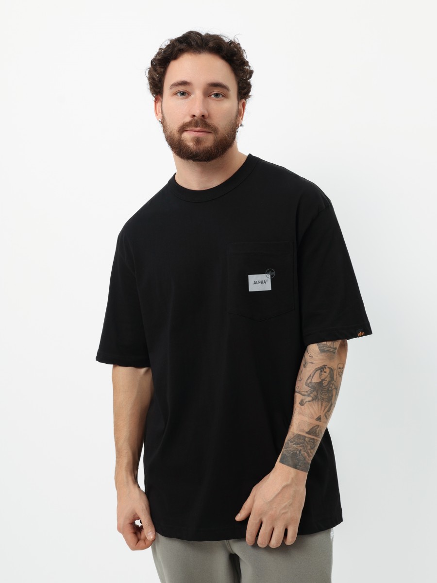 Футболка "UNFRM SS Pocket A.I." (Black) Alpha Industries