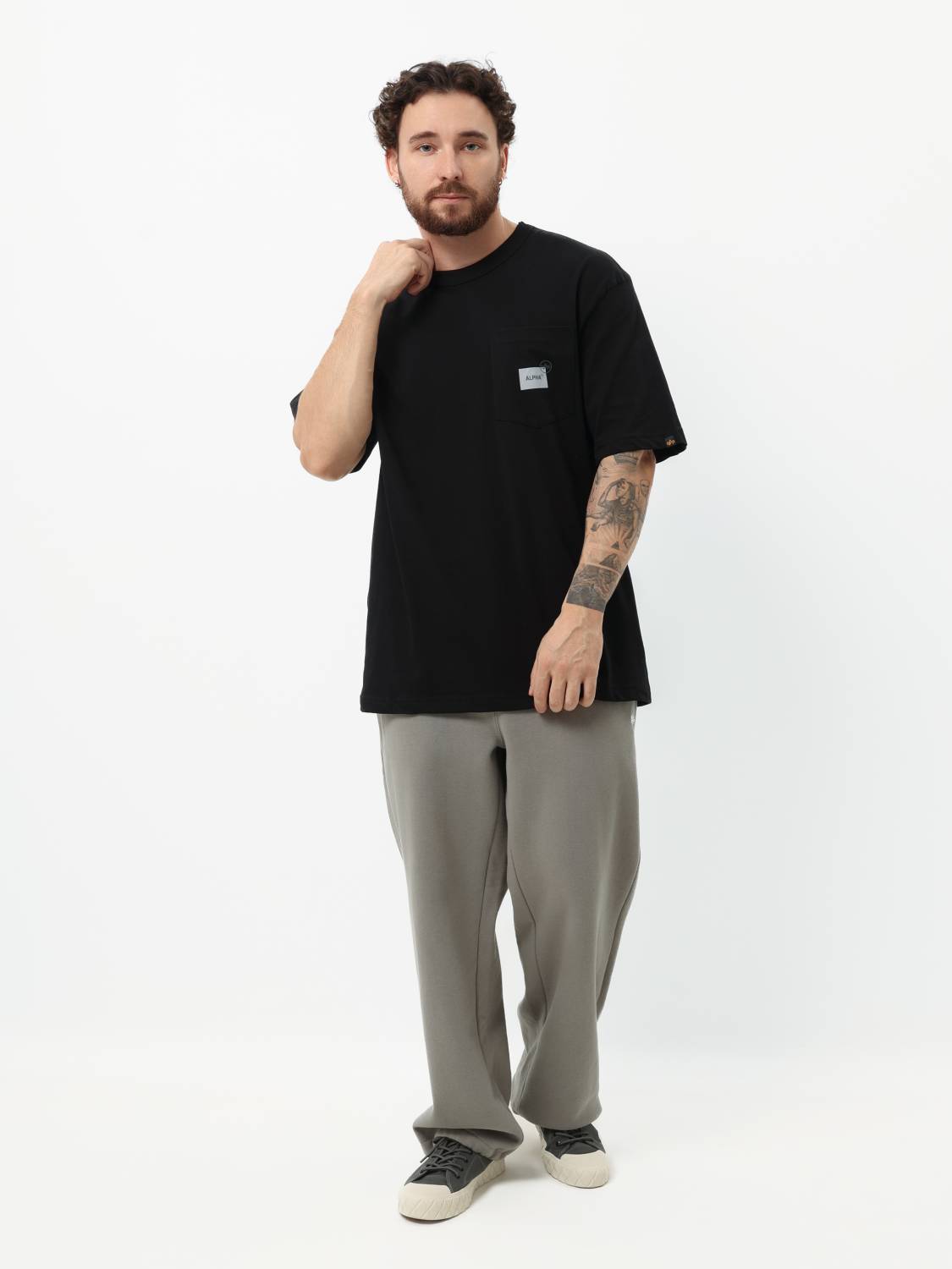 Футболка "UNFRM SS Pocket A.I." (Black) Alpha Industries