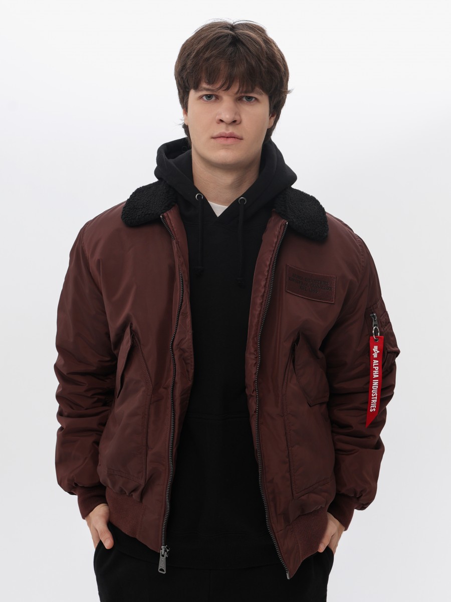 Куртка / Бомбер утепленный мужской ''CWU 45/P Oxford SC'' (Cocoa) Alpha Industries