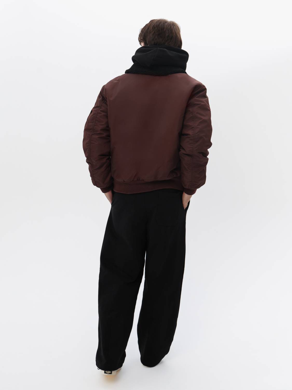Куртка / Бомбер утепленный мужской ''CWU 45/P Oxford SC'' (Cocoa) Alpha Industries