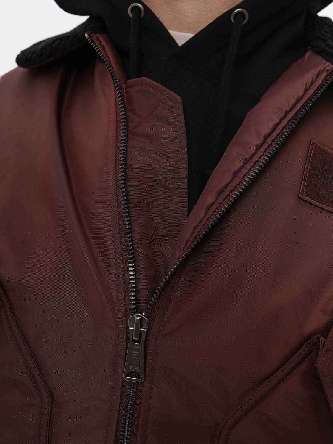 Куртка / Бомбер утепленный мужской ''CWU 45/P Oxford SC'' (Cocoa) Alpha Industries