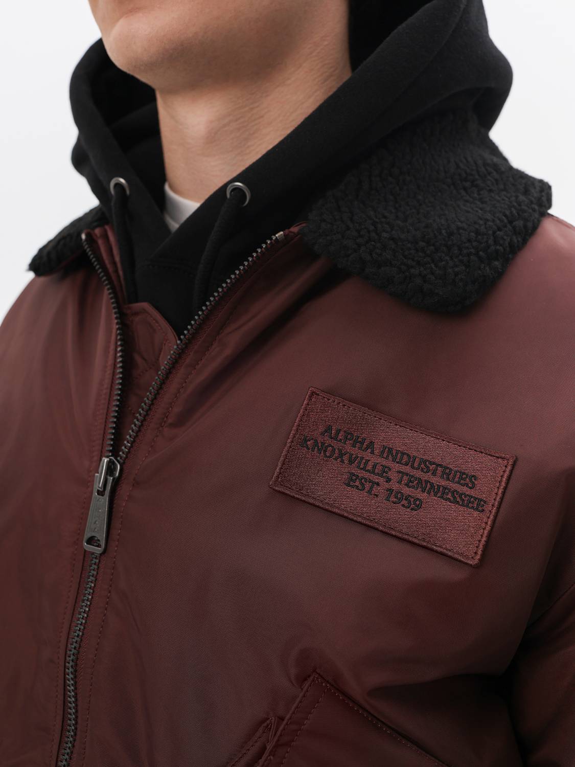 Куртка / Бомбер утепленный мужской ''CWU 45/P Oxford SC'' (Cocoa) Alpha Industries